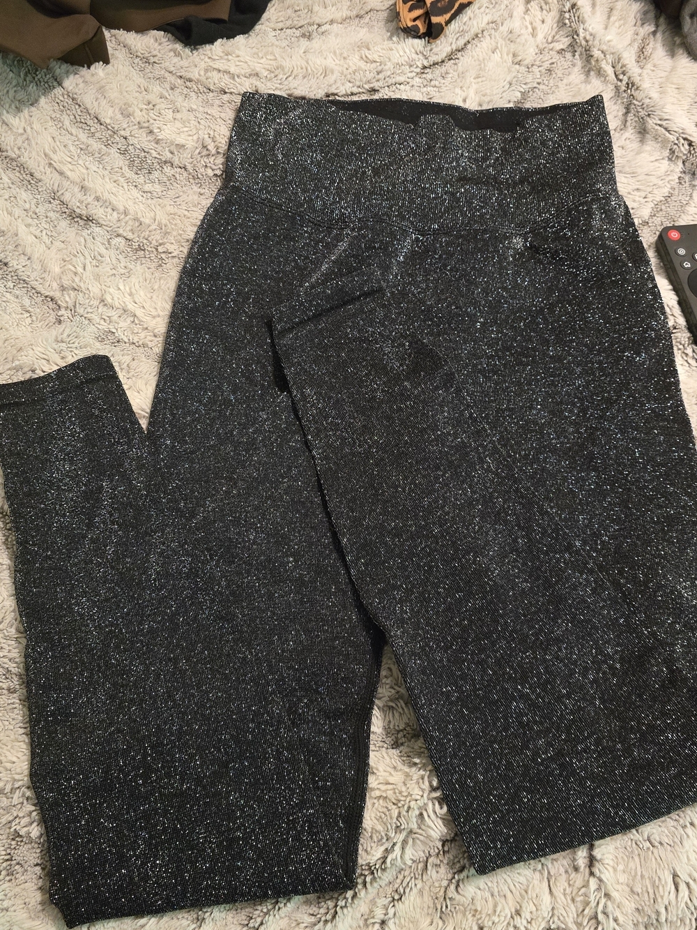 PINK Victoria's Secret Black Sparkle Jeggings